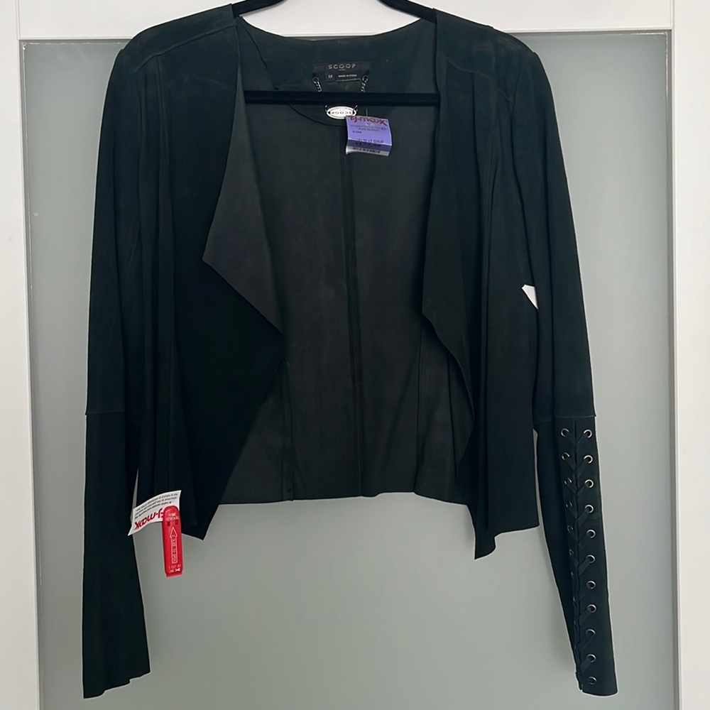 Scoop Real suede light blazer jacket